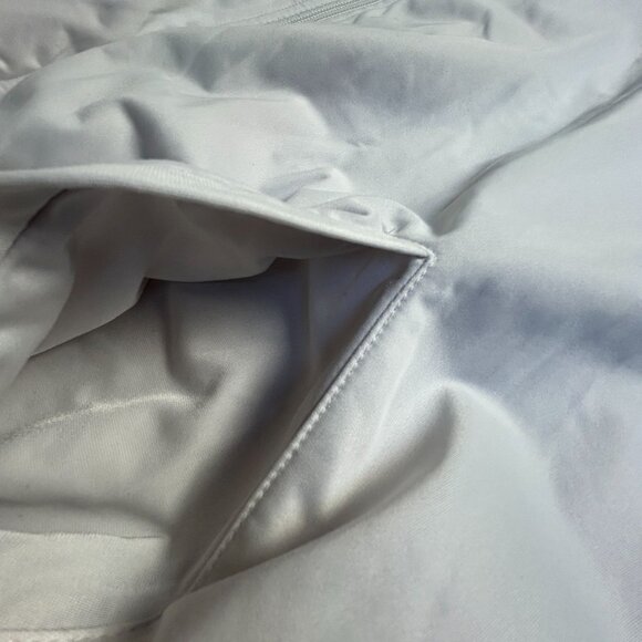 Adidas Mens White & Blue Karate Martial Art Jacket XXL Zip Up Activewear Pockets - Picture 8 of 11